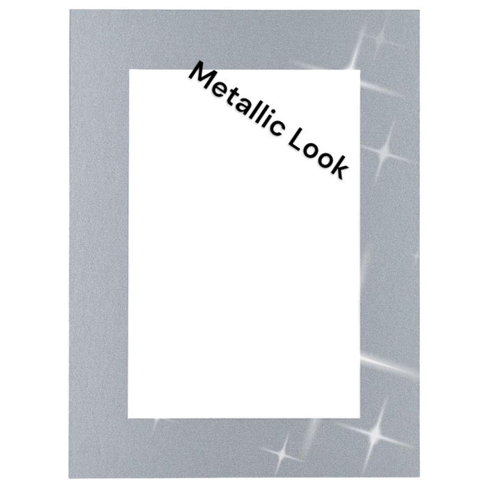 Passe-partout - Metallic Zilver - Witte Kern main product photo