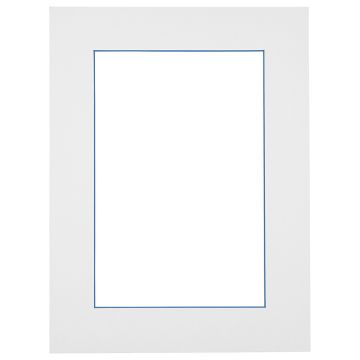 Passe-partout - Wit met blauwe kern
