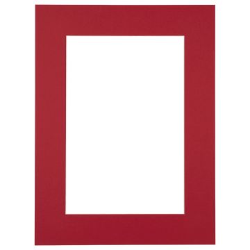 Passe-partout - Ferrarirood met witte kern