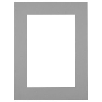 Passe-partout - Cementgrijs met witte kern