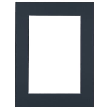 Passe-partout - Staalblauw met witte kern