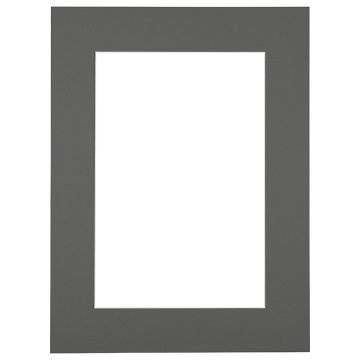 Passe-partout - Staalgrijs met witte kern