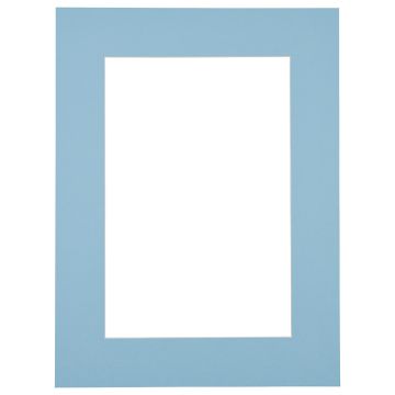 Passe-partout - Hemelsblauw met witte kern